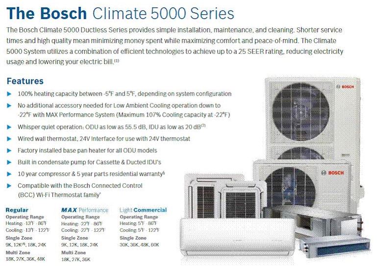 BOSCH Climate 5000 Heat Pump